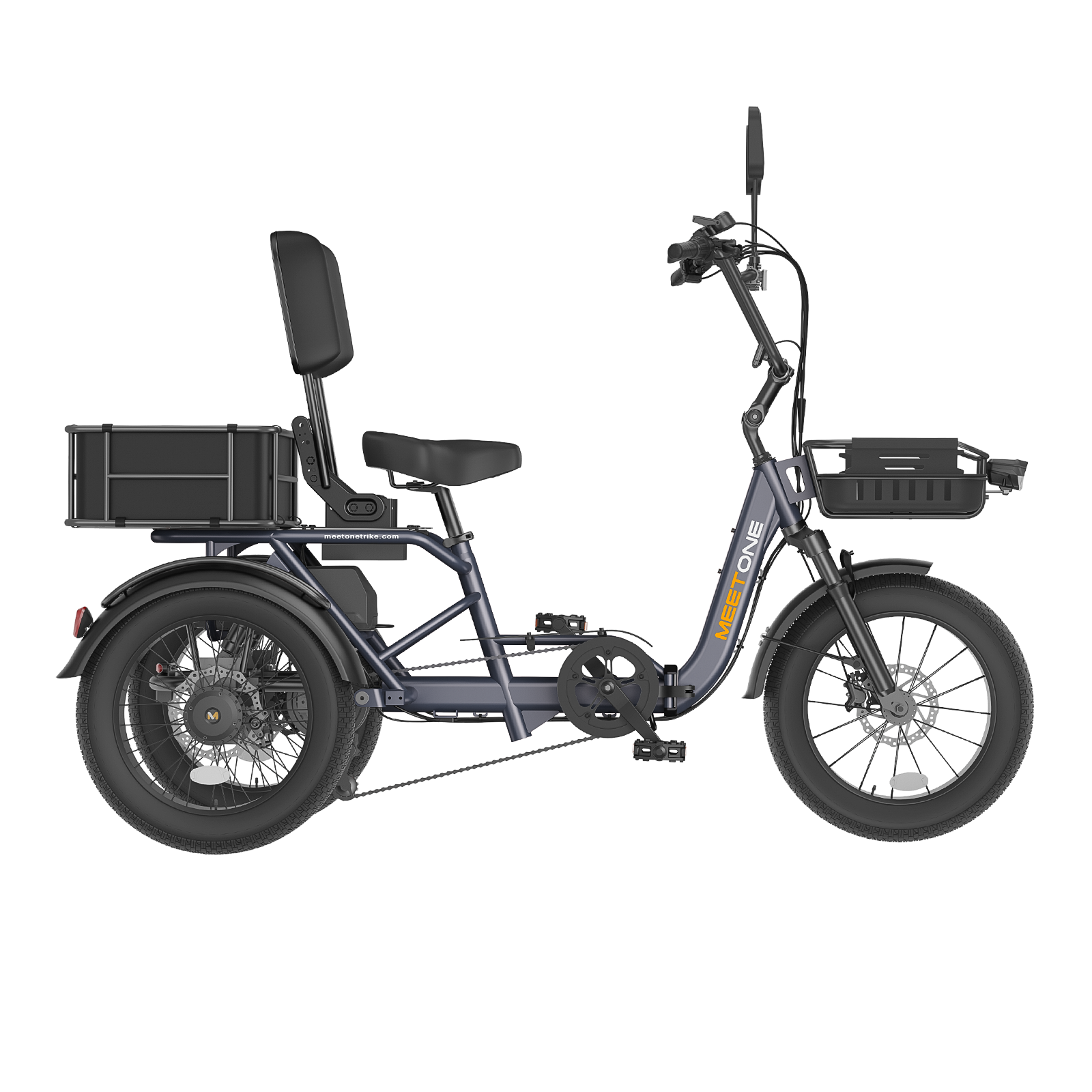 Meet One Breeze Pro 2.0 Canada gray fat tire trike side profile