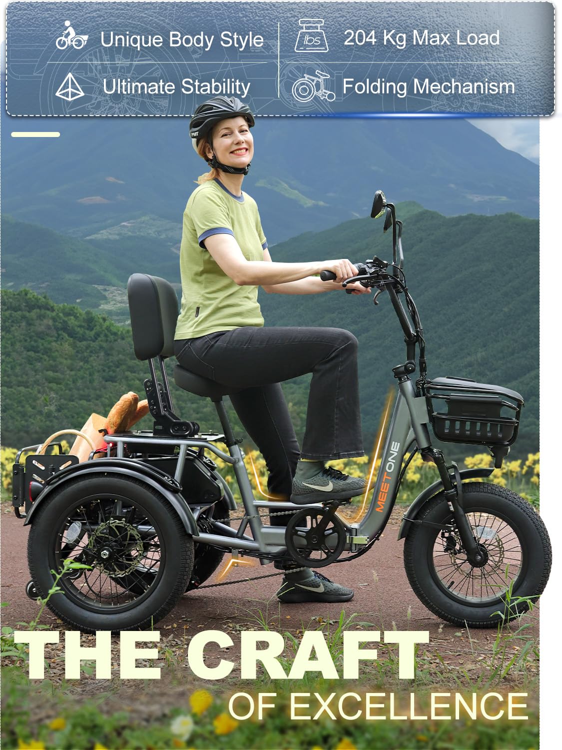 MeetOne Breeze folding electric trike image 30