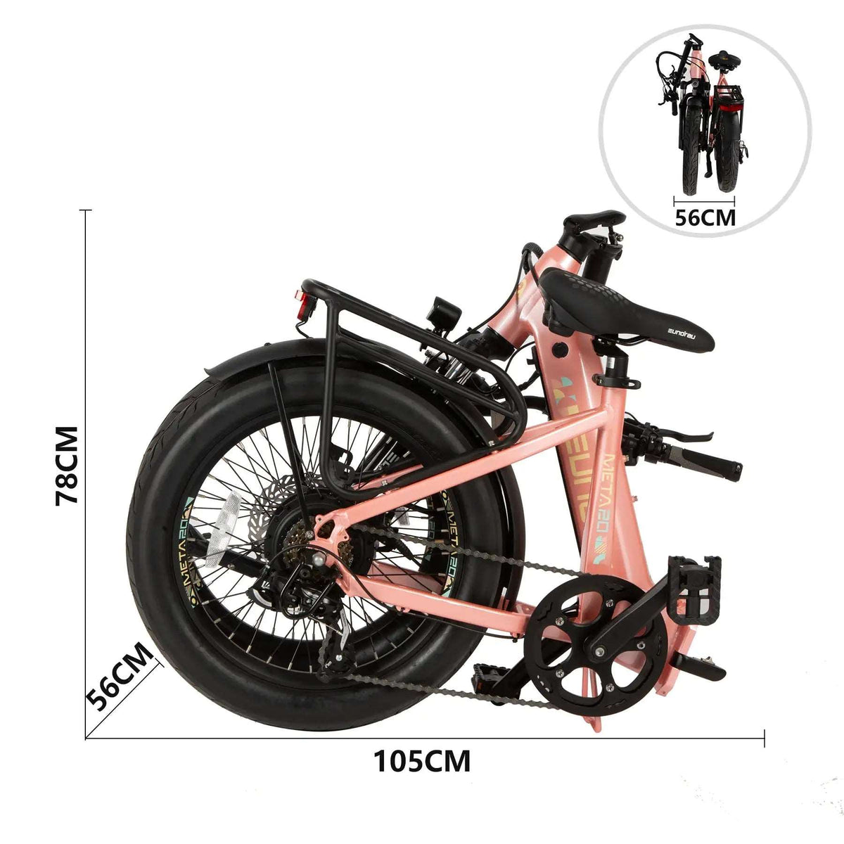 Eunorau META Foldable Electric Bike - Street Rides