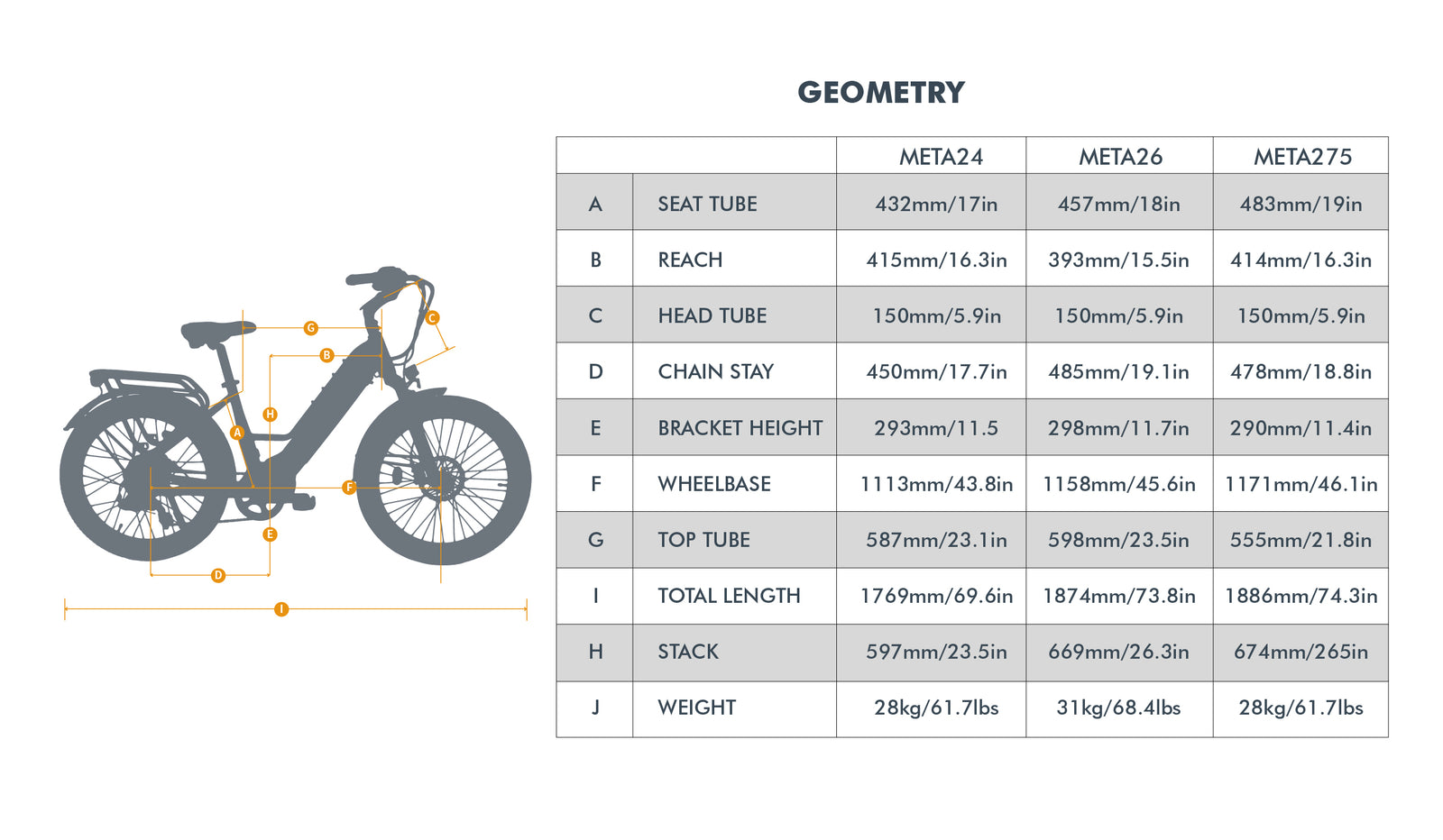 EUNORAU META26 1.0 Electric Bike - official product image 5
