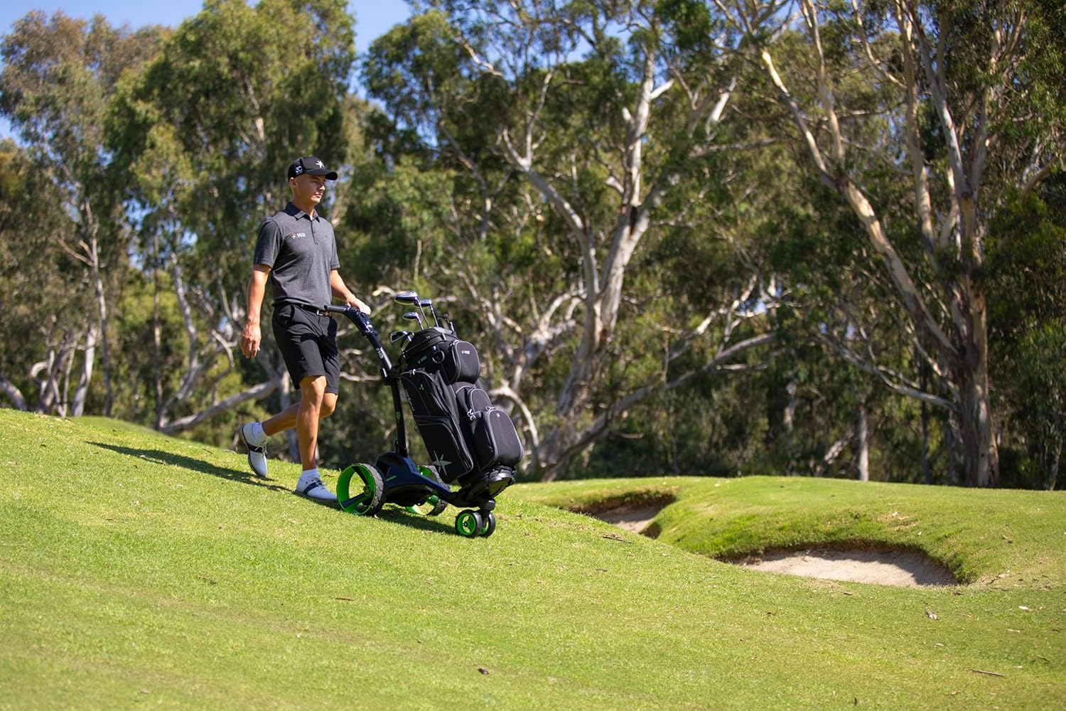 MGI Zip X5 golf caddy Canada folded storage view