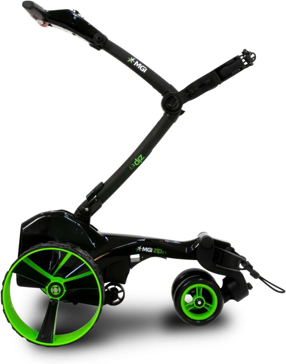 MGI Zip X5 electric golf caddy Canada rear wheel detail