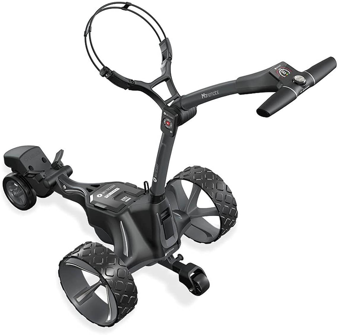 Motocaddy M7 Remote Canada electric golf trolley side view