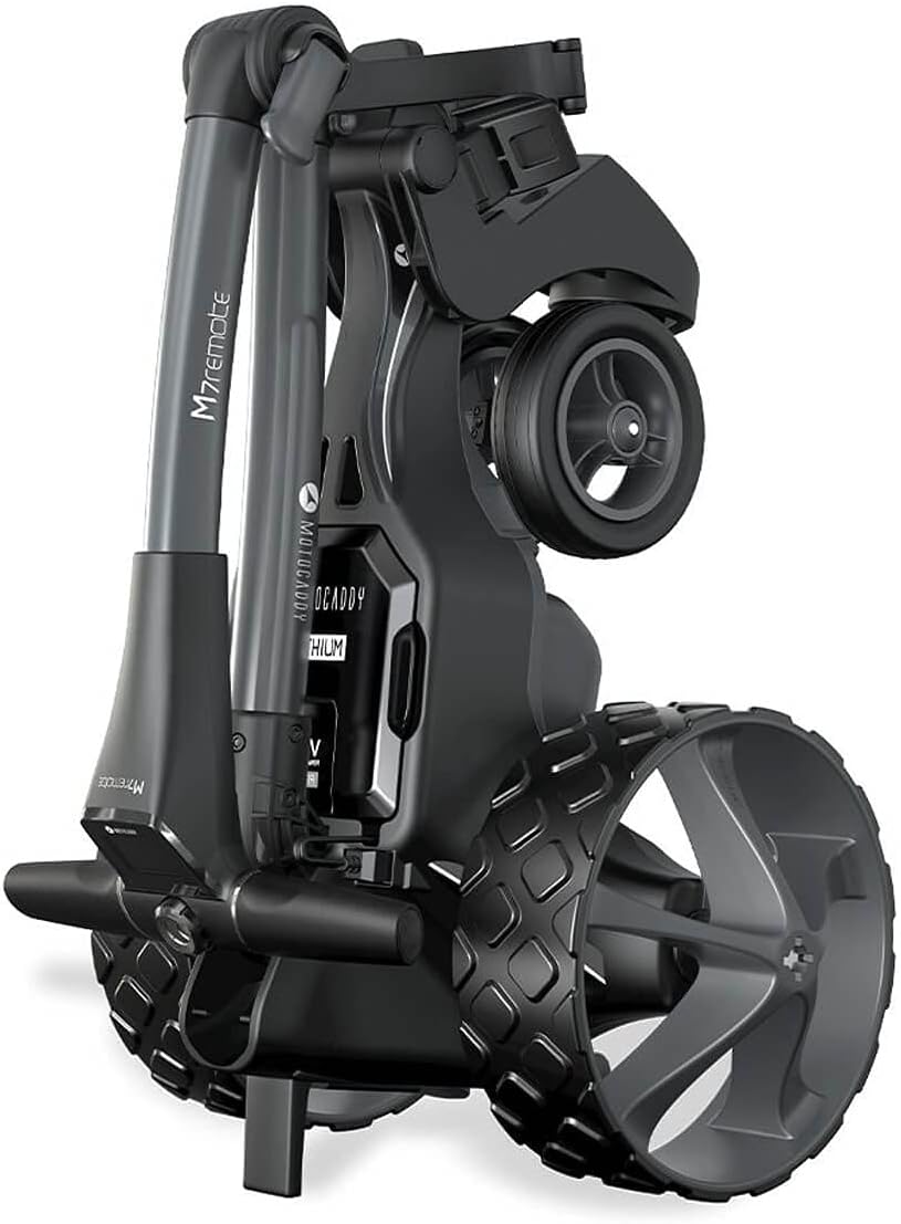 Motocaddy M7 Remote golf caddy Canada folded storage view