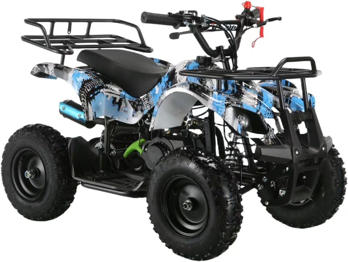 MotoTec Mud Monster 98cc gas go-kart Red tire detail Canada
