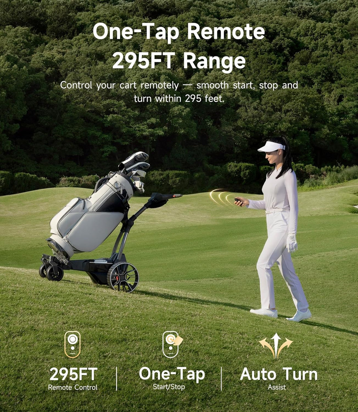 NAVEE Birdie 3 Canada remote control golf caddy angle