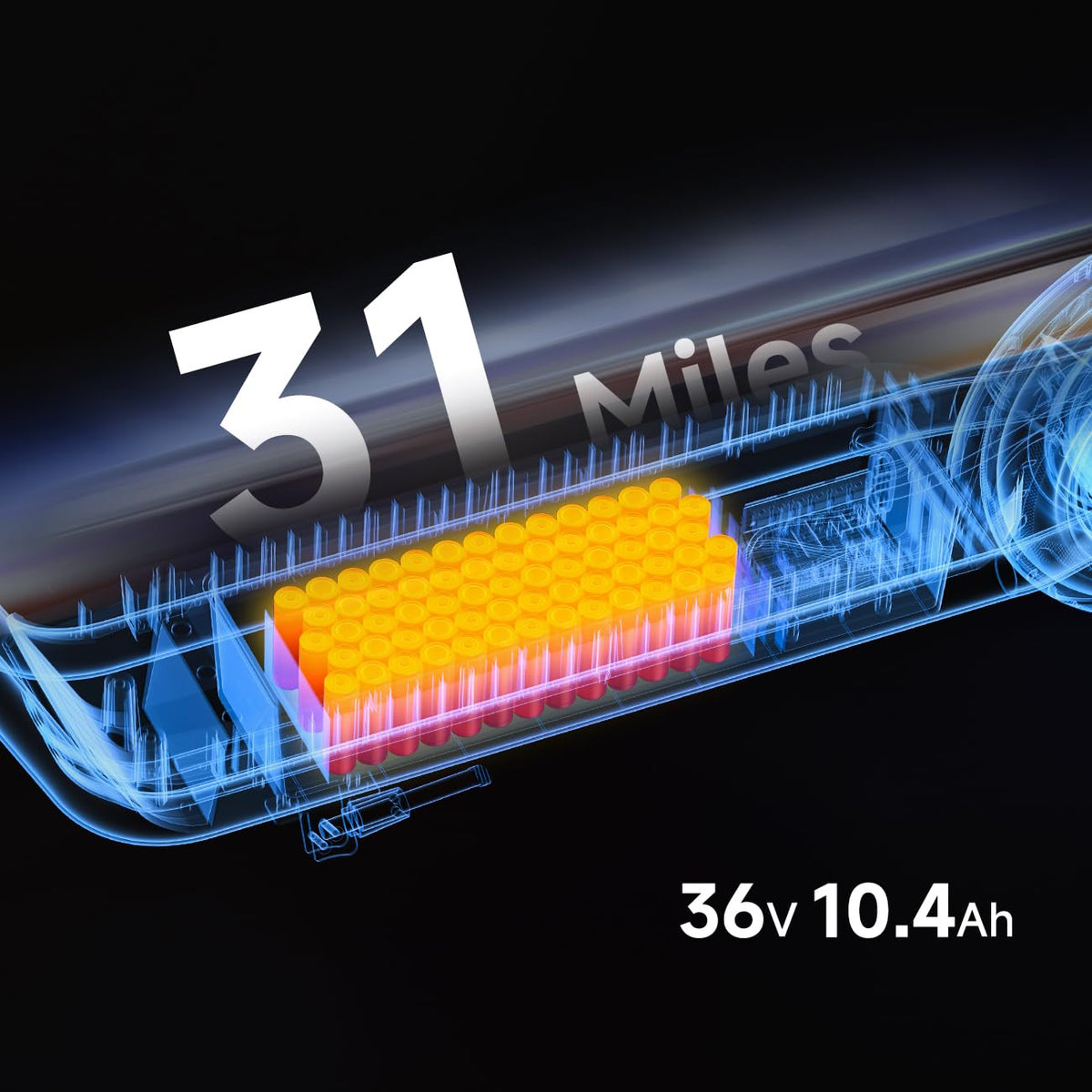 Side profile of the V25 highlighting its low step-on deck