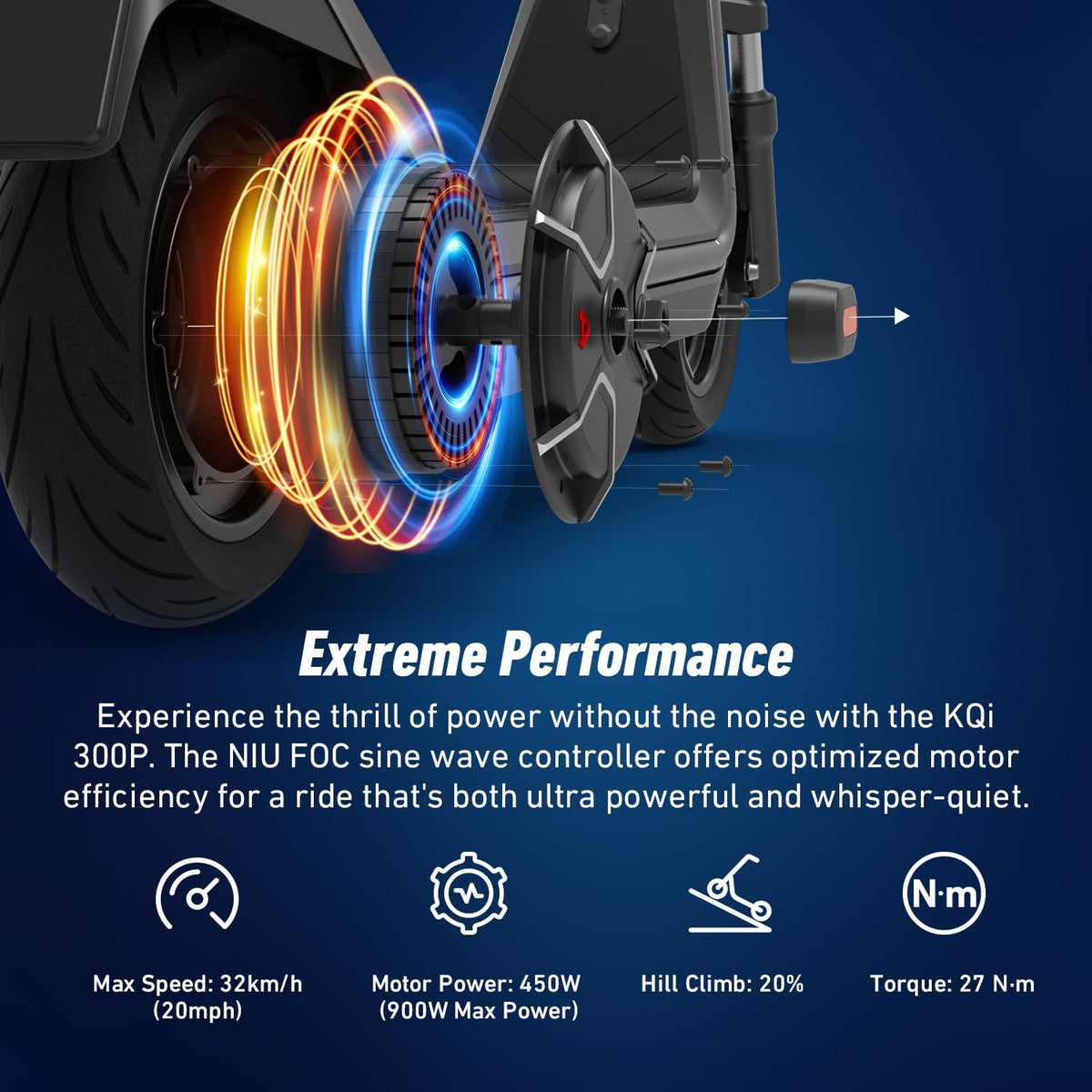 NIU KQi 300P brake detail