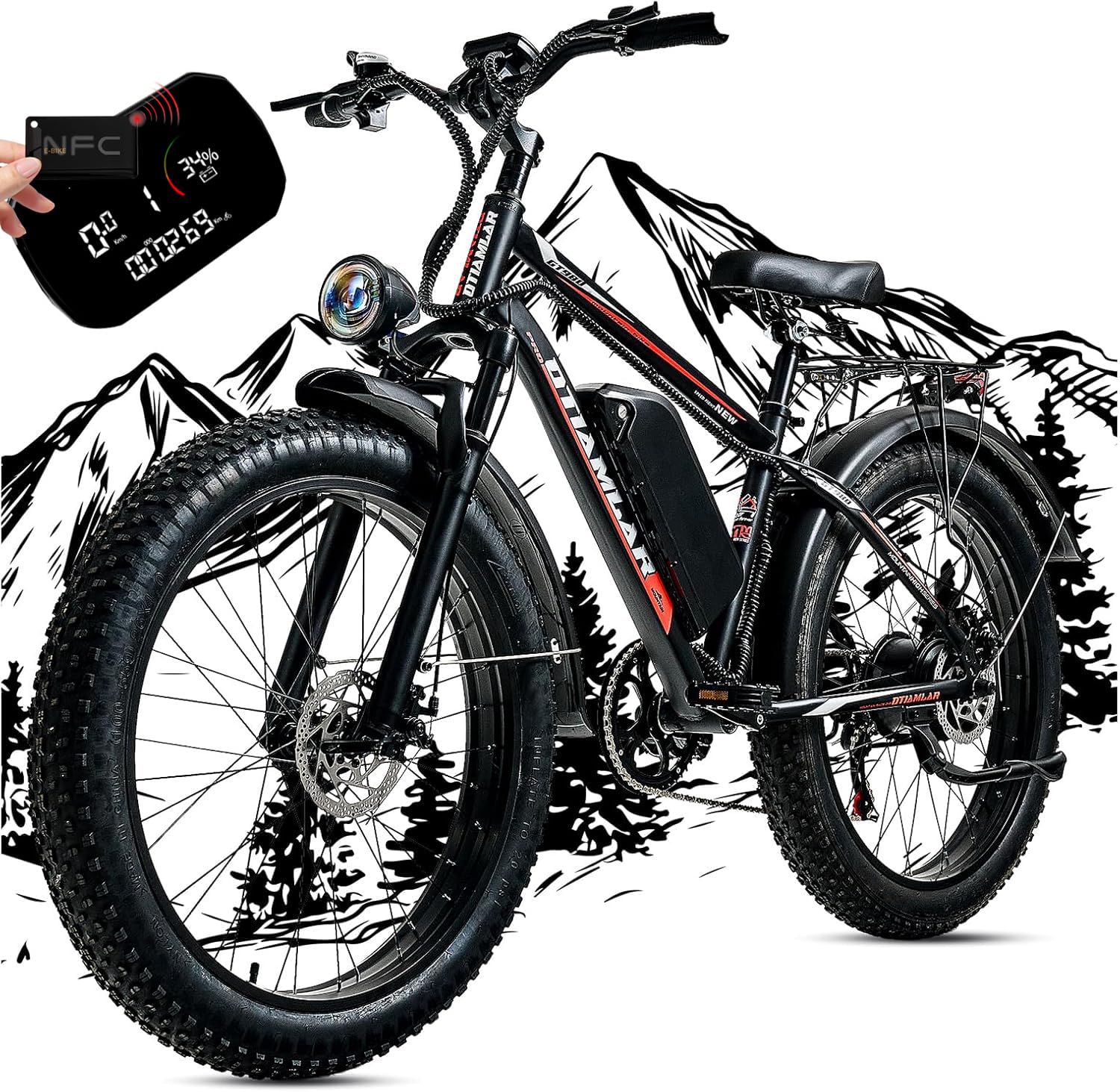 Otiamlar 20-Inch Fat Tire Electric Bike Canada | 1500W E-Bike