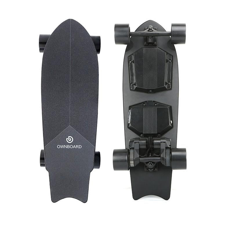 Ownboard M1 30-inch dual-belt electric skateboard in black