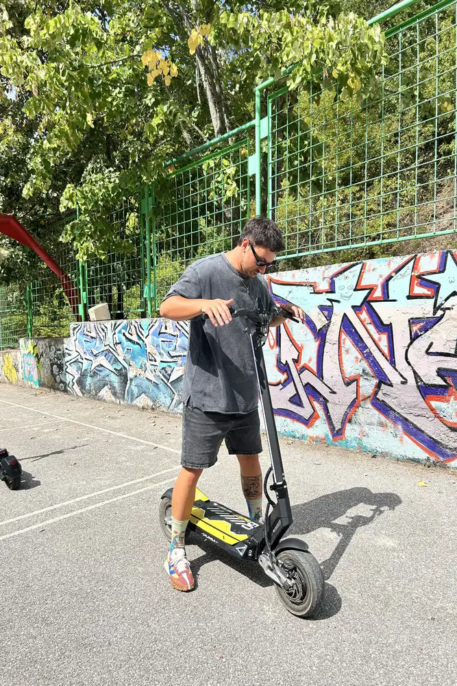 Punk Rebel electric scooter Canada front three-quarter view