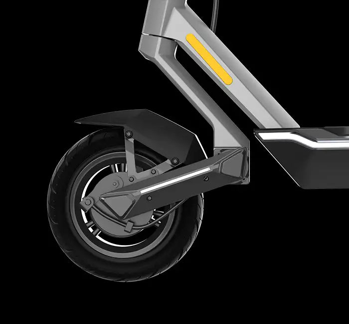 Punk Rider Pro electric scooter Canada self-healing tires close-up