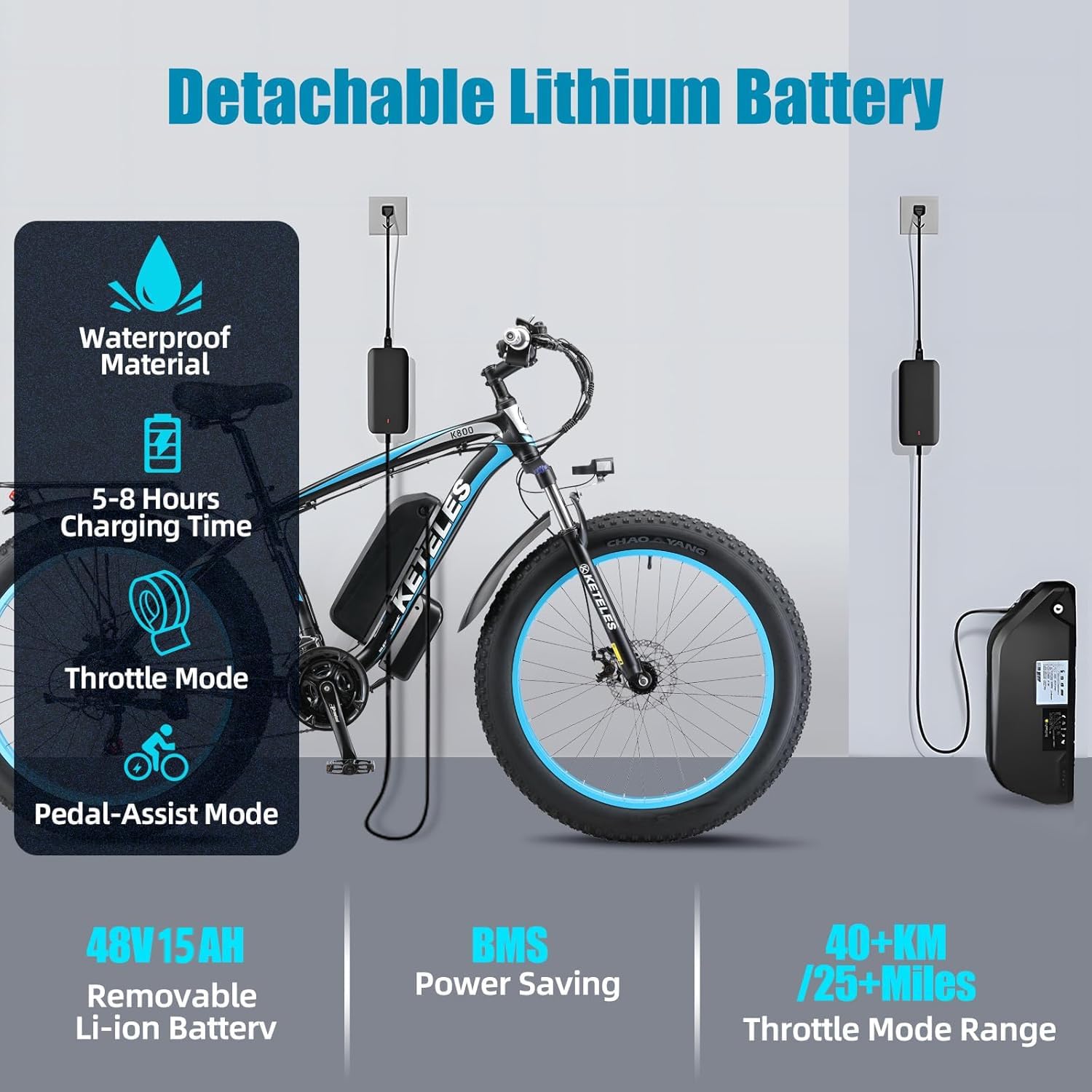 QIKAITU K800 1000W electric bike Canada display detail