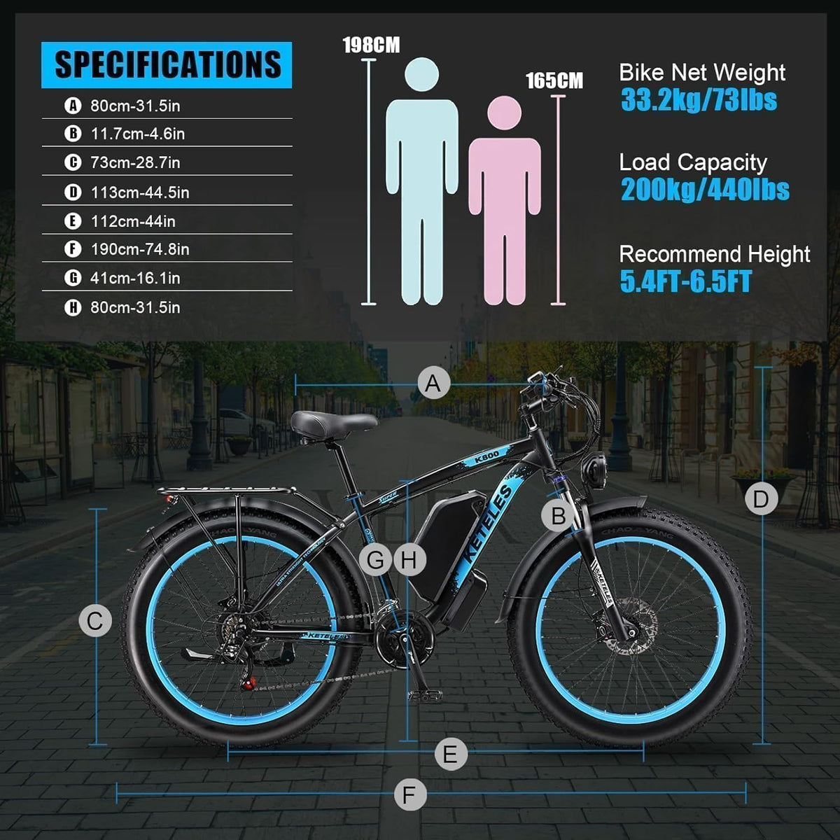 QIKAITU MQ3000 electric bike Canada seat view
