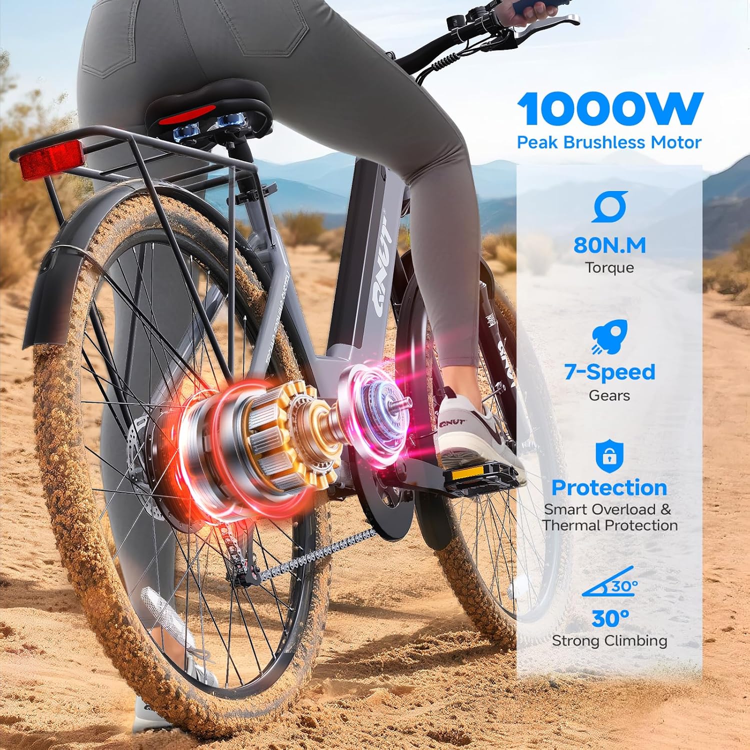 QNUT EC150 removable battery detail
