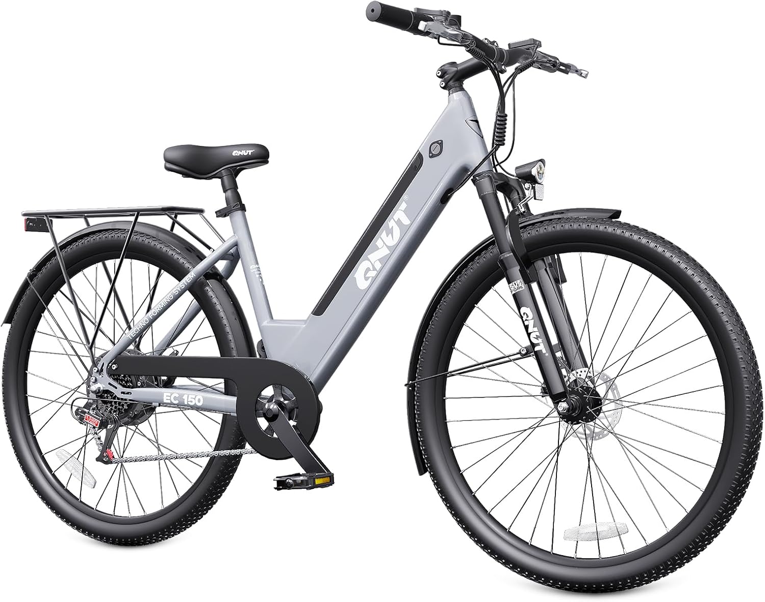 QNUT EC150 step-through electric bike front view