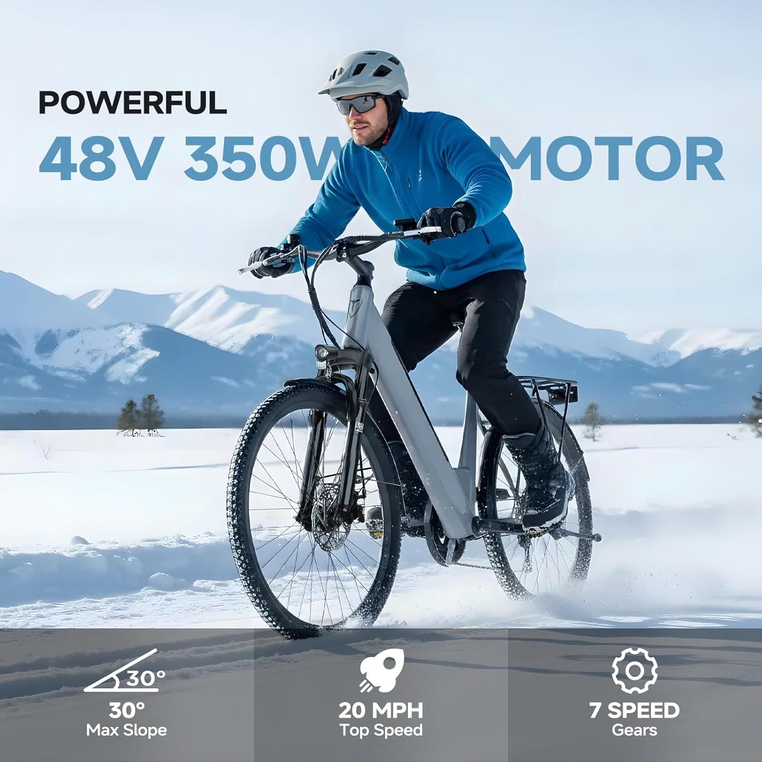 QNUT EC150 step-through electric bike front view