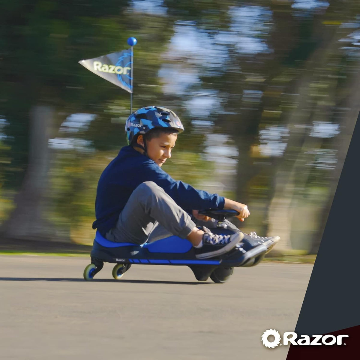 Razor Crazy Cart Shift electric drift kart studio view