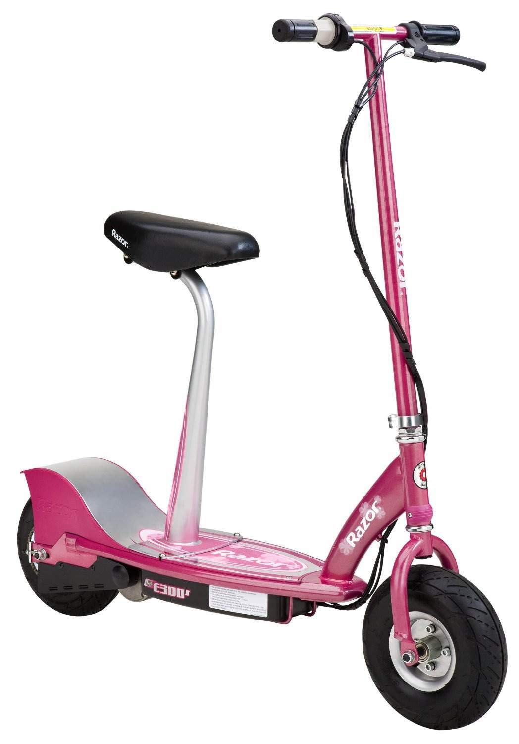 Razor E200S seated scooter side view