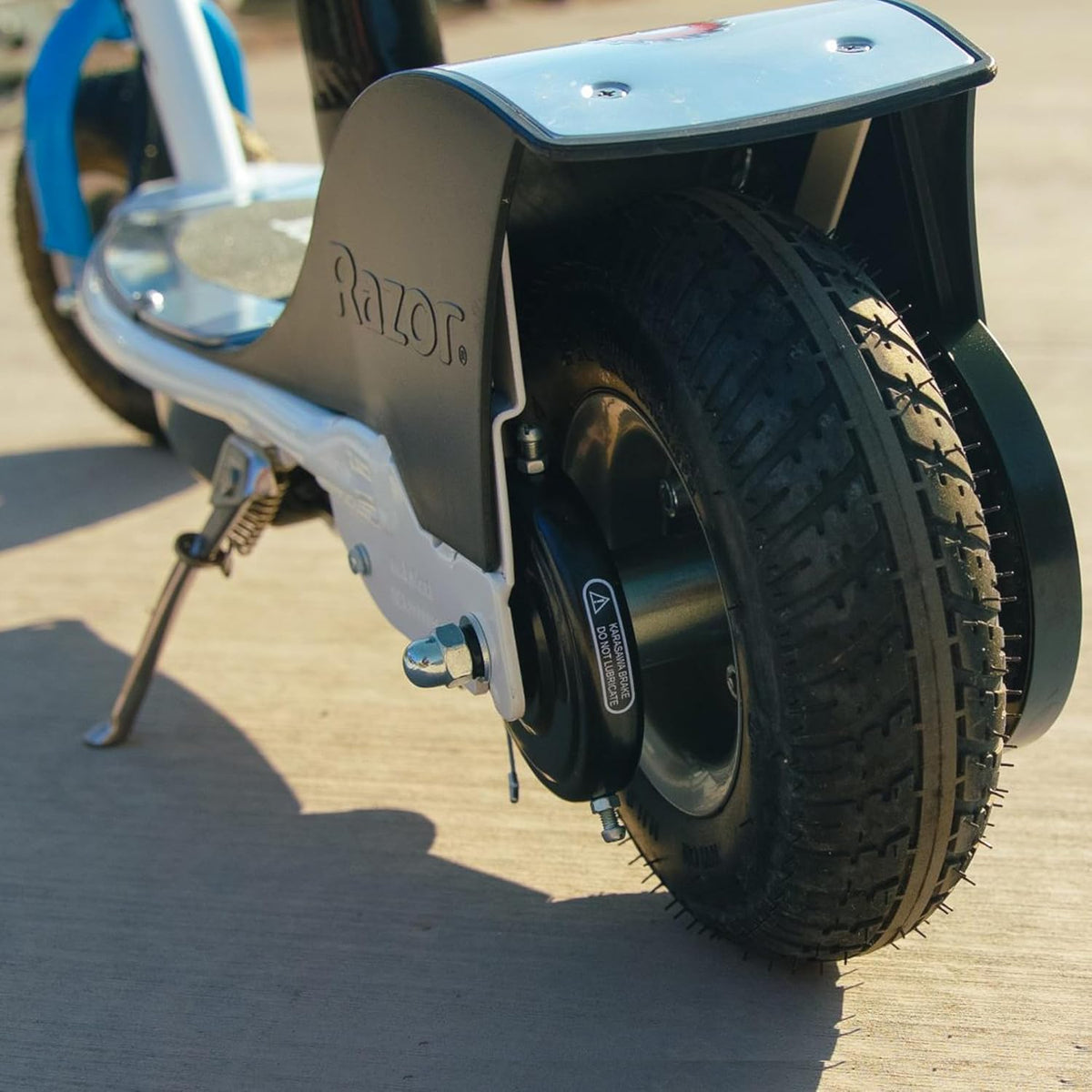 Razor E300 scooter front angle