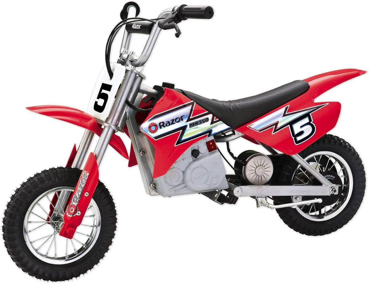 Razor MX350 Dirt Rocket electric bike Canada red side profile