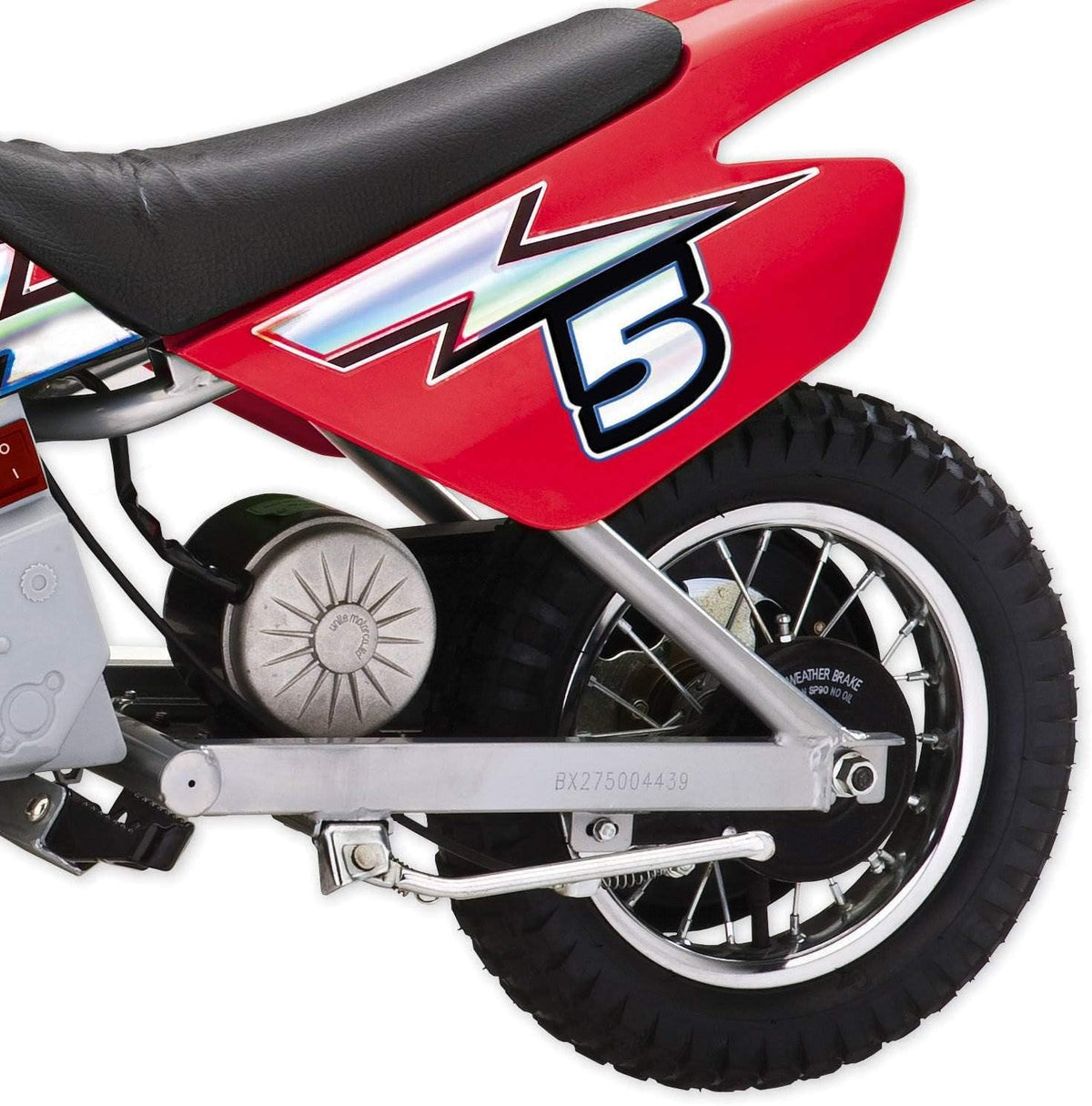 Razor MX350 Dirt Rocket electric bike Canada rear disc brake view