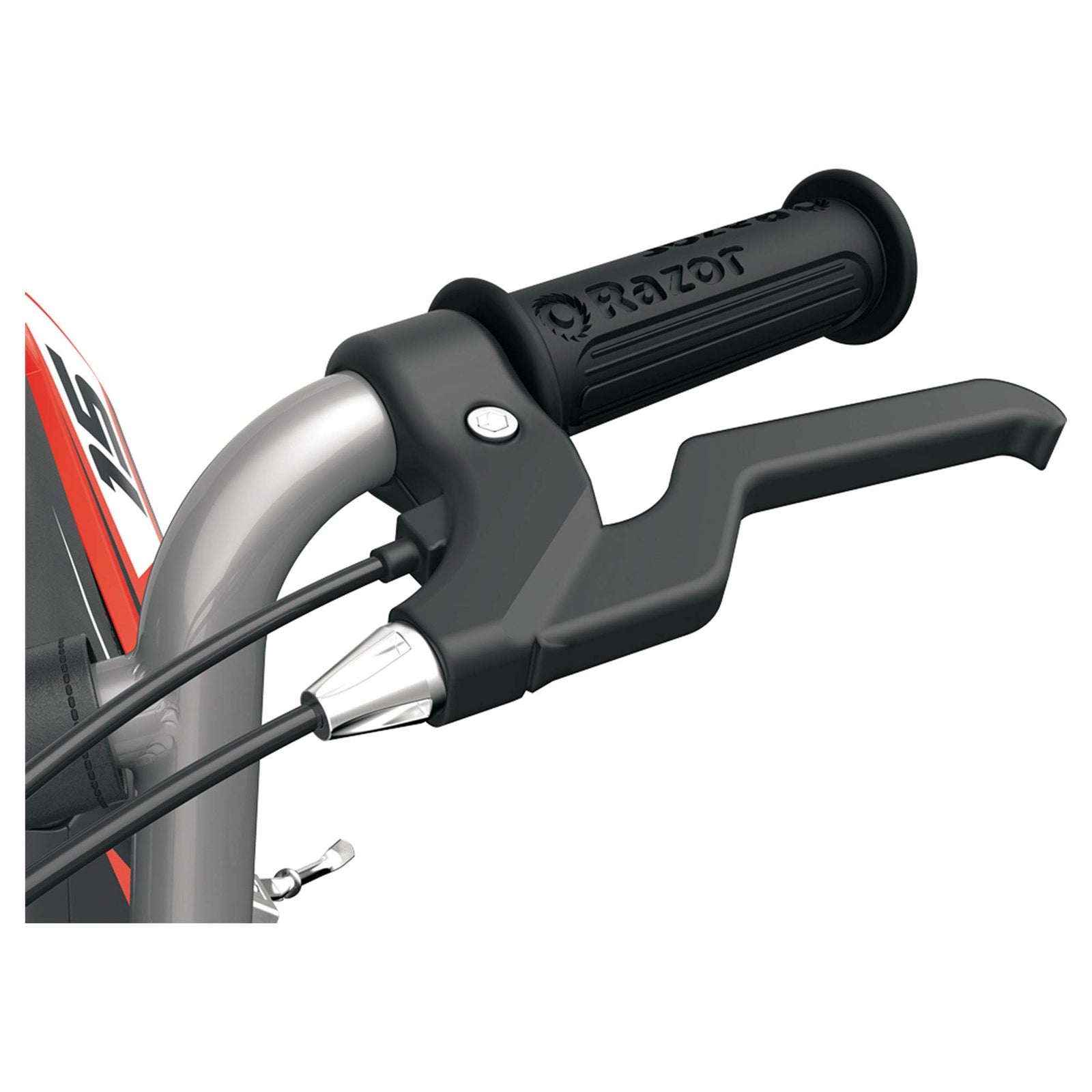 Razor MX350 handlebar controls close-up