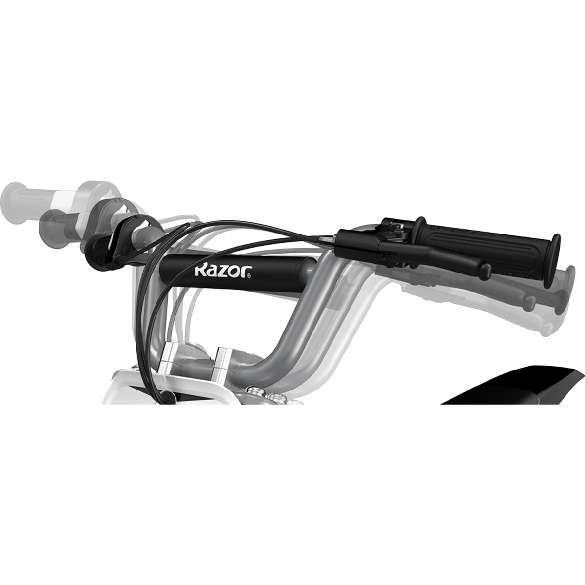 Razor MX350 handlebar detail close-up