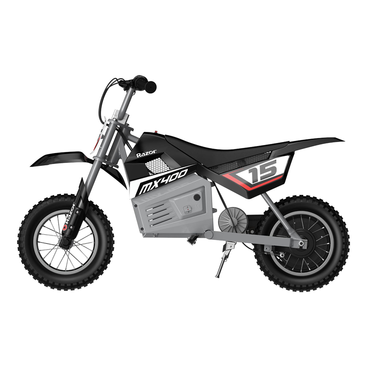 Razor MX350 rear suspension detail