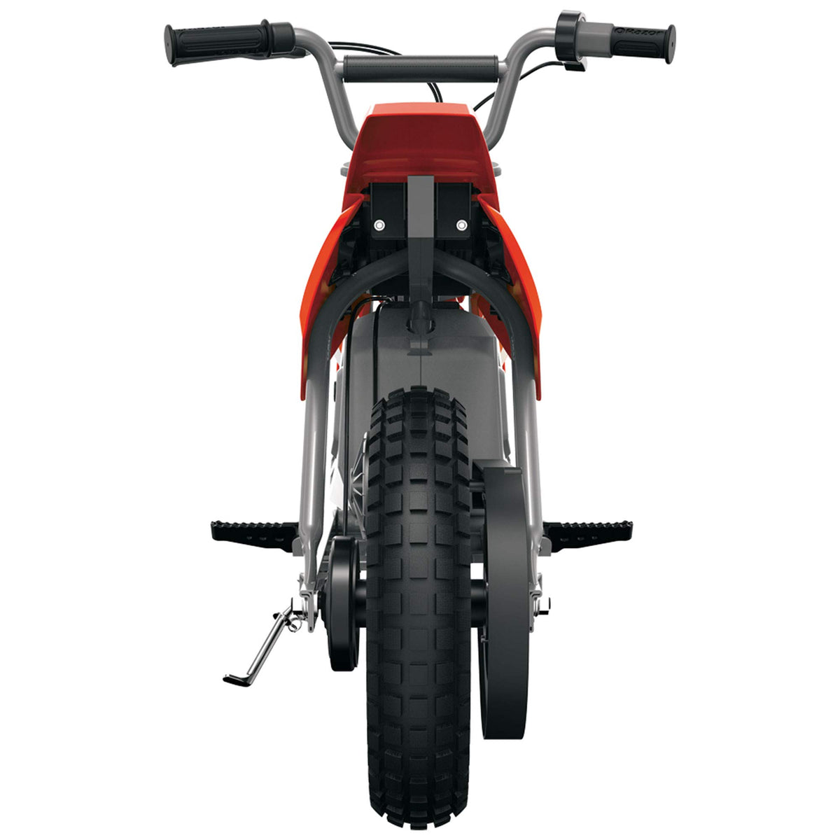 Razor MX350 rear wheel and swingarm detail