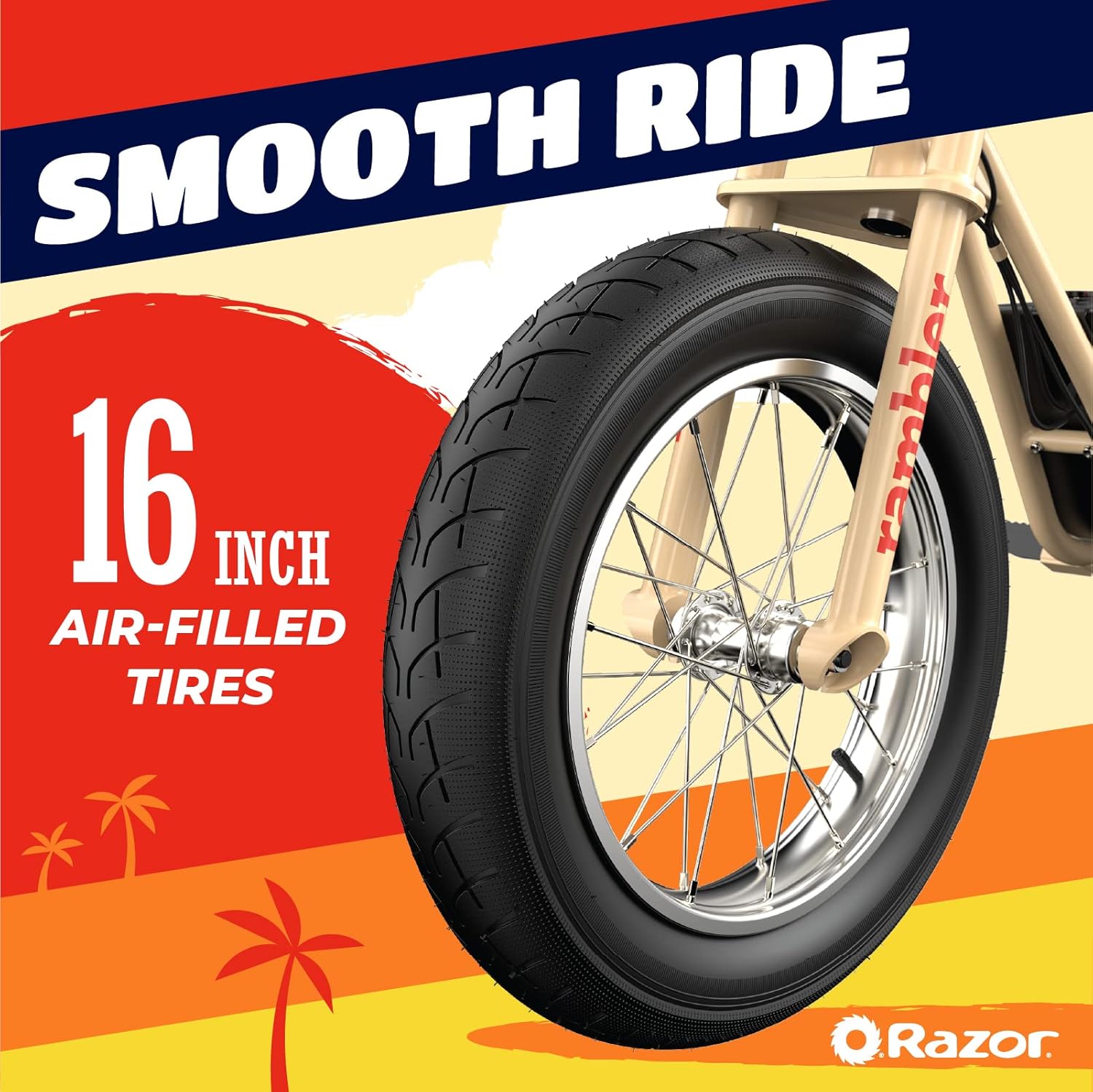 Razor Rambler 16 battery detail