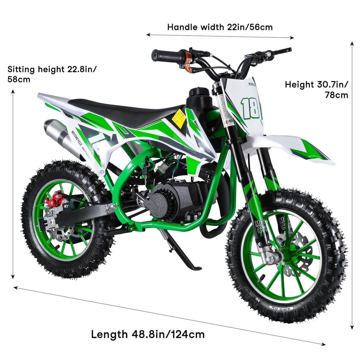Reukmuuc kids dirt bike front suspension angle