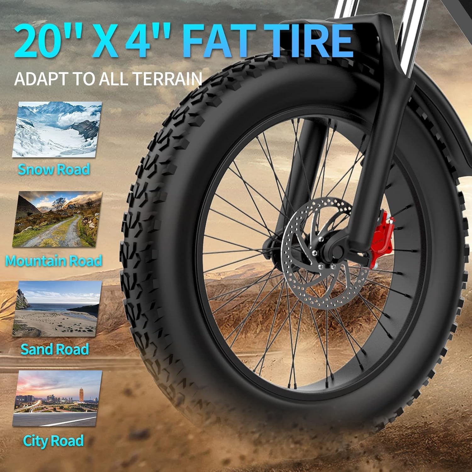 Ridstar Q20 fat tire electric bike image 12