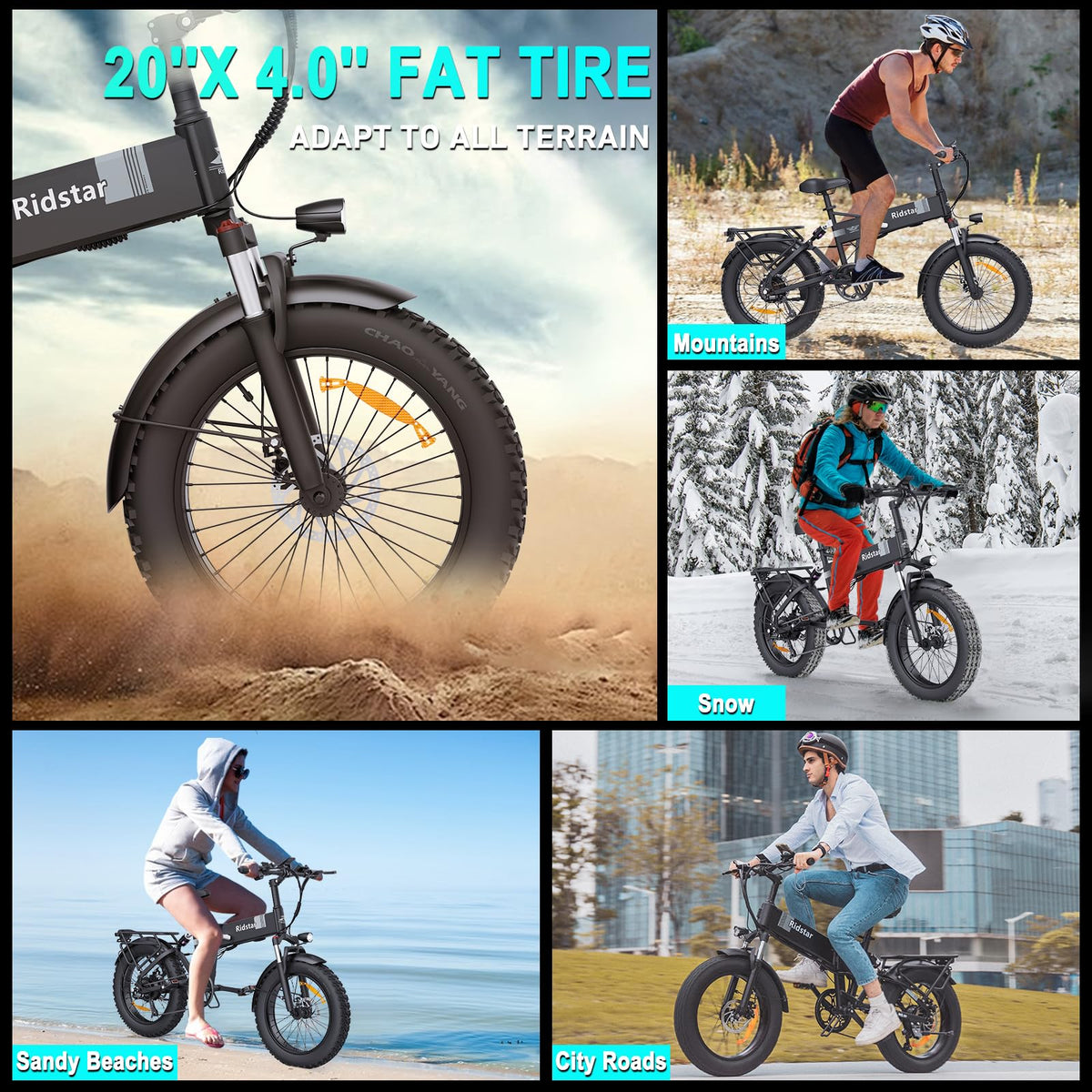 Ridstar Q20 fat tire electric bike image 20