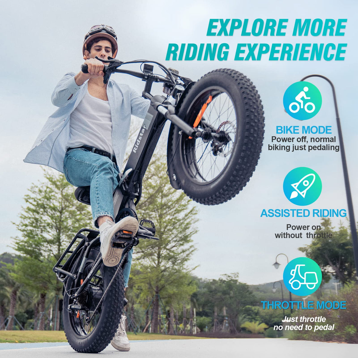 Ridstar Q20 fat tire electric bike image 21