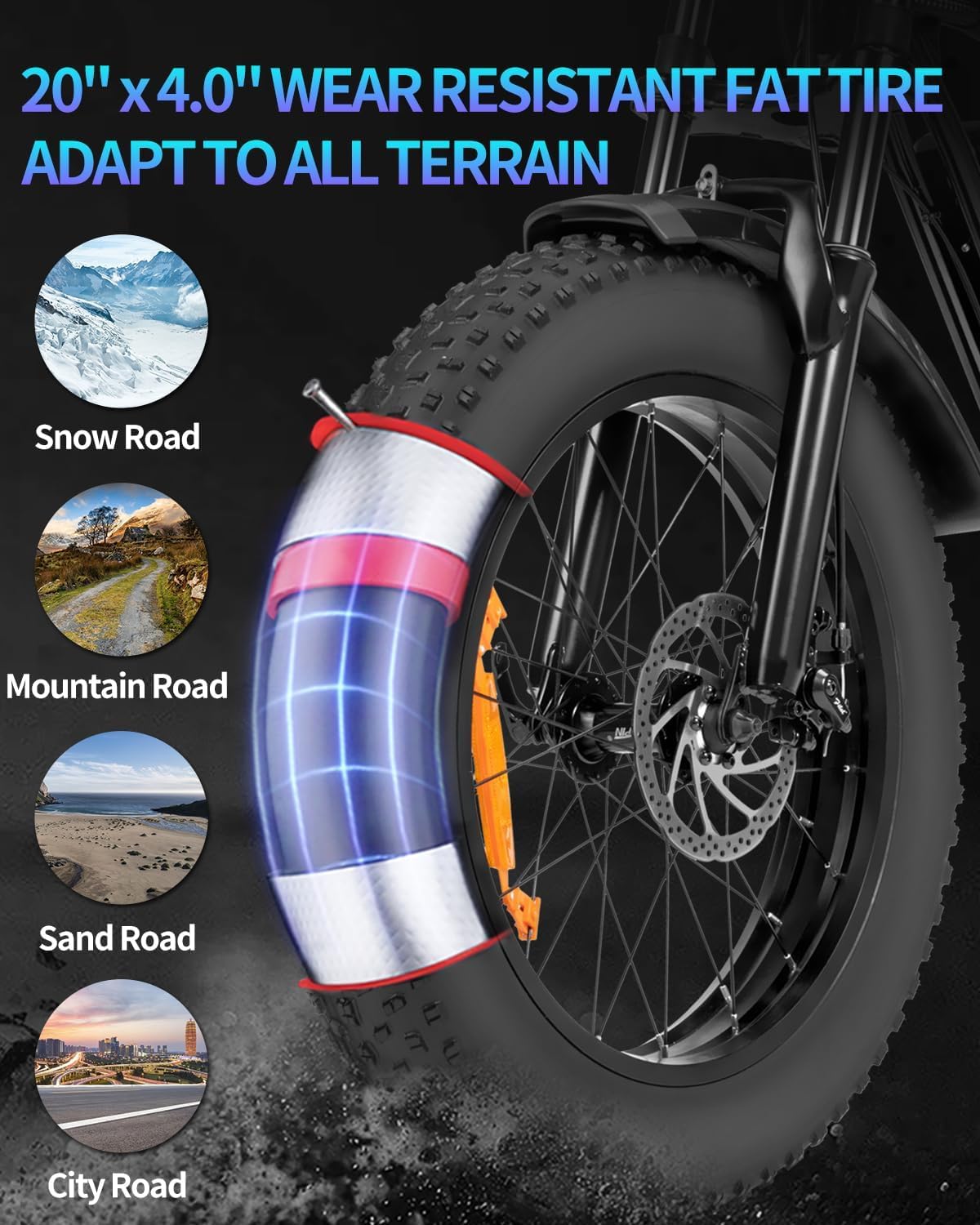 Ridstar Q20 fat tire electric bike image 27