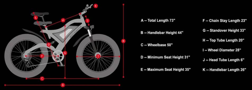 AOSTIRMOTOR S18-1500W Mountain E-Bike-Geometry-Street Rides