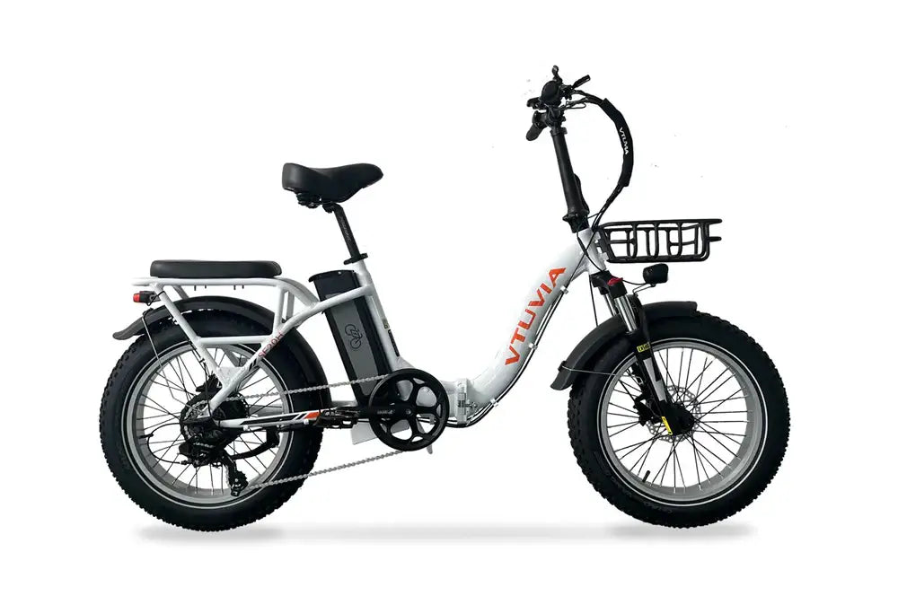 VTUVIA SF20H Step-Thru Folding Fat Tire E-Bike - Street Rides