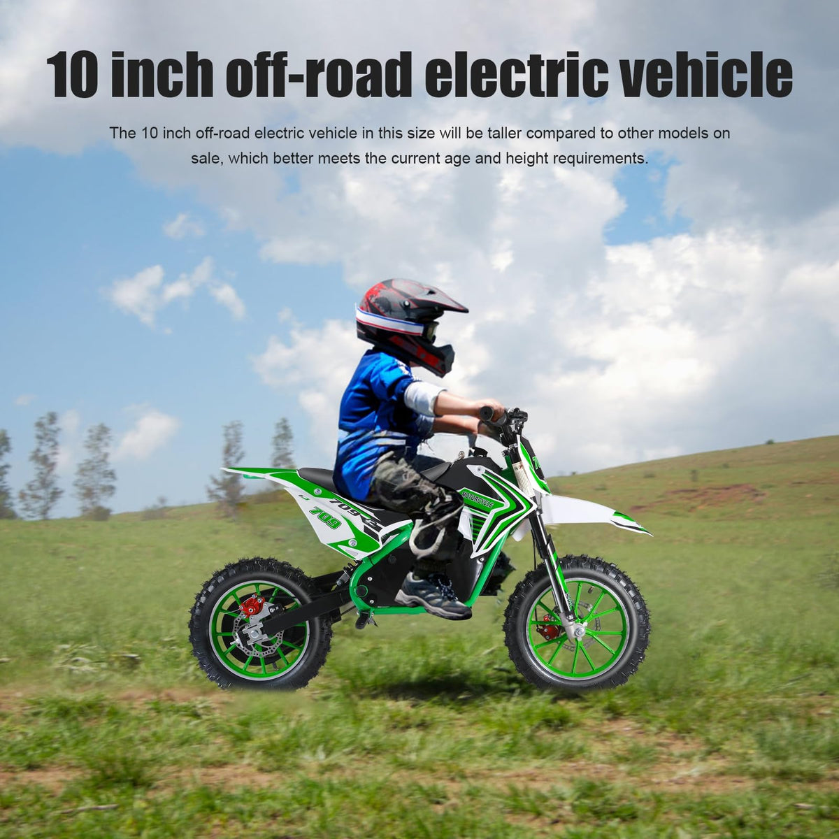 Shulemin dirt bike handlebar and front fork detail