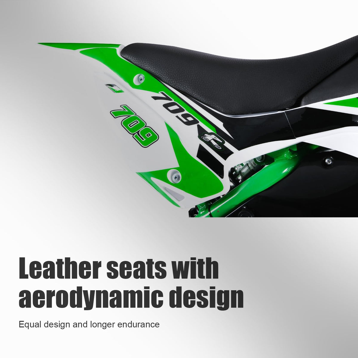 Shulemin dirt bike seat and rear frame detail