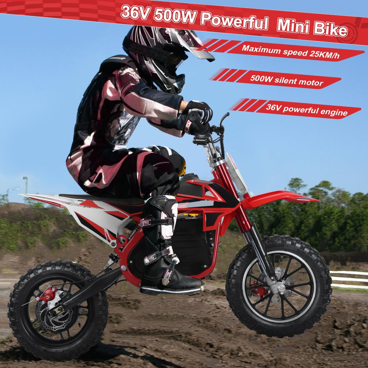 Shulemin kids dirt bike rear wheel detail