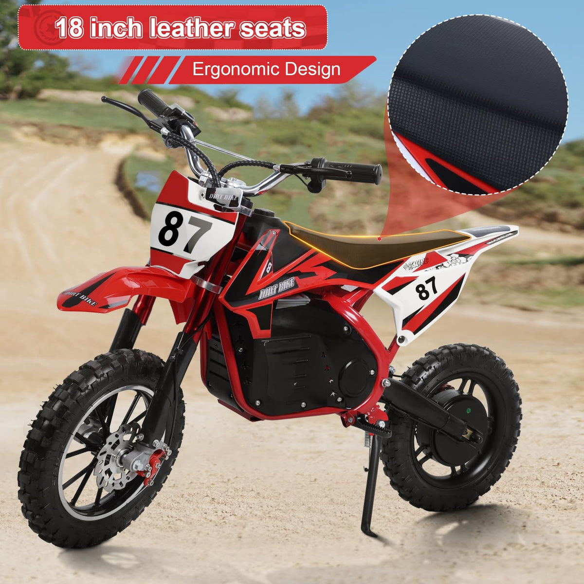 Shulemin kids dirt bike wheel detail