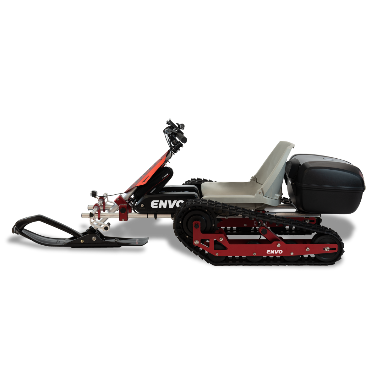 ENVO Electric SnowKart side and rear track view