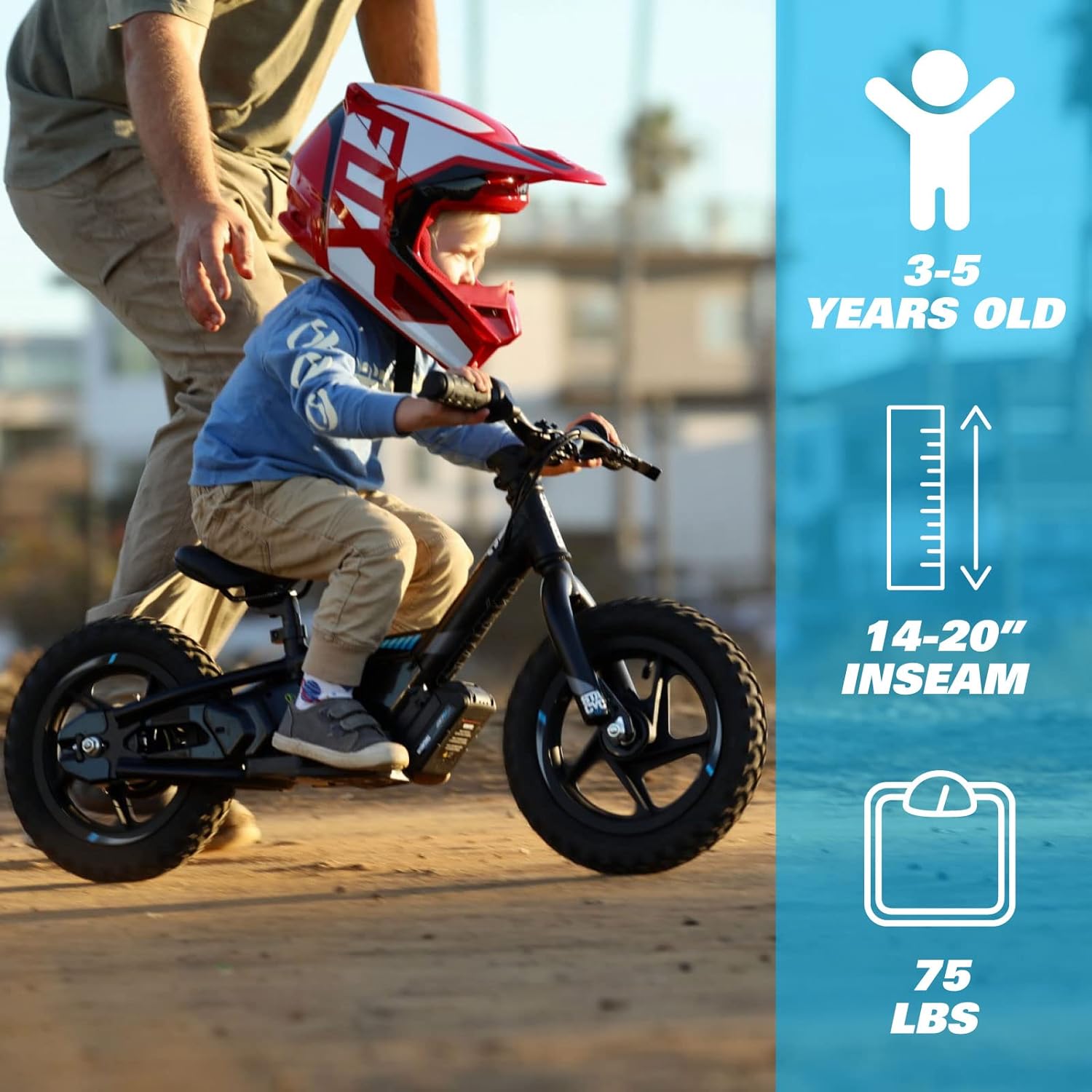 STACYC kids bike front angle