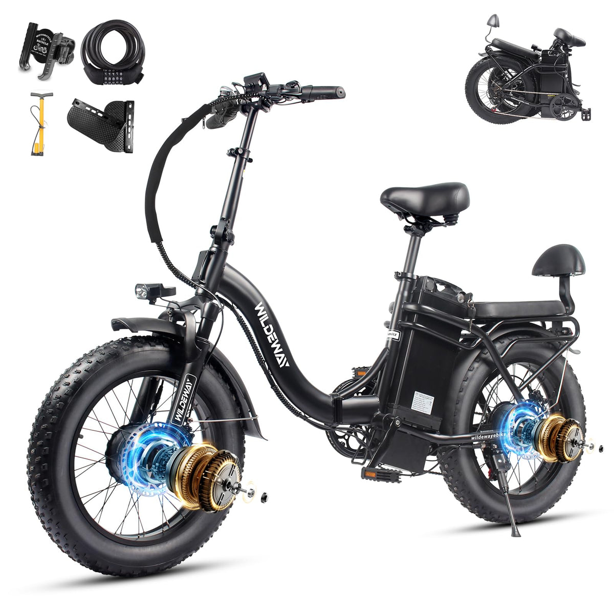 SummitX 1000W Folding E-Bike - Long Range 250km image 2