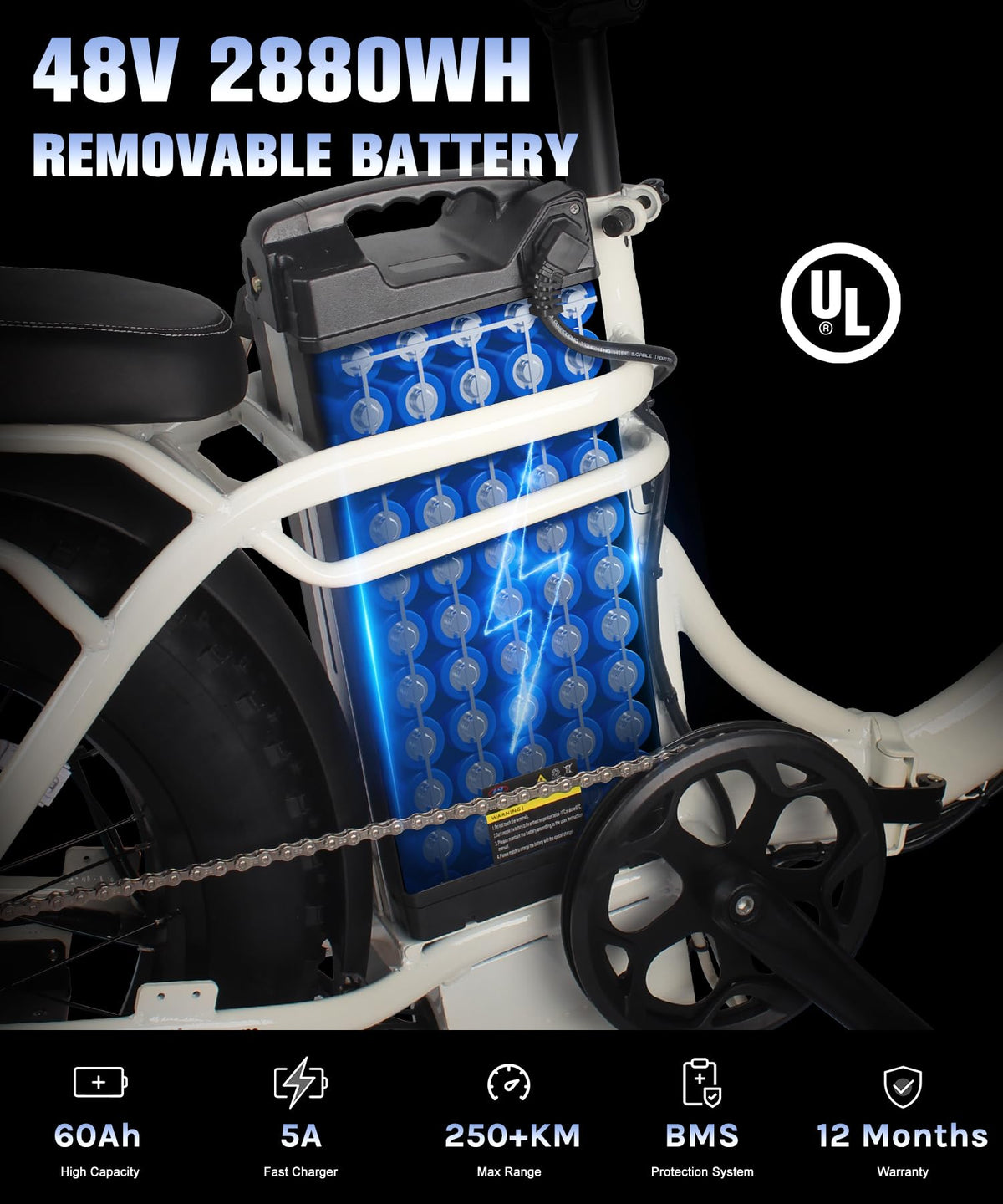 SummitX 1000W Folding E-Bike - Long Range 250km image 33