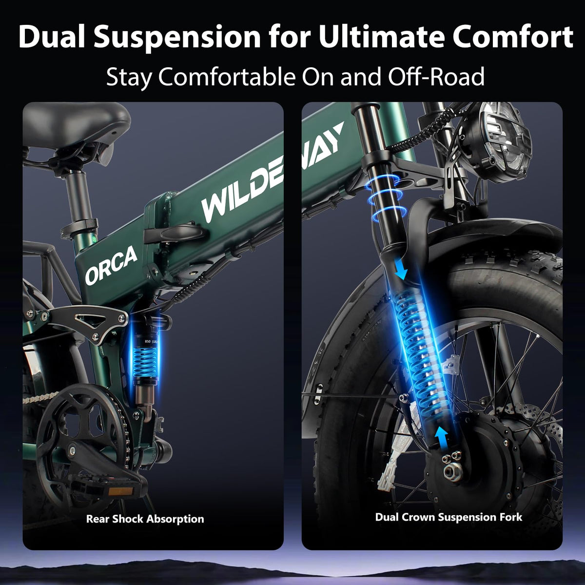 SummitX 1000W Folding E-Bike - Long Range 250km image 49