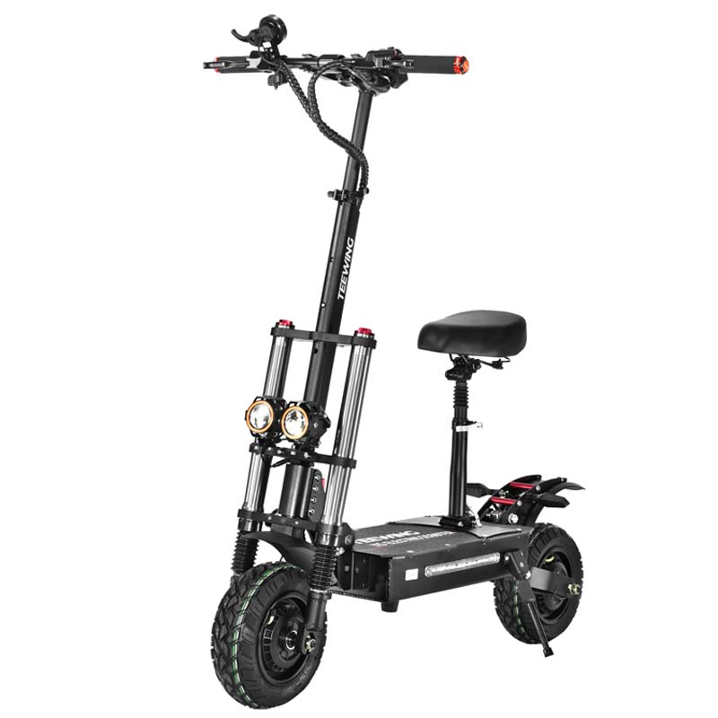 TEEWING X5 dual-motor scooter shown from the side