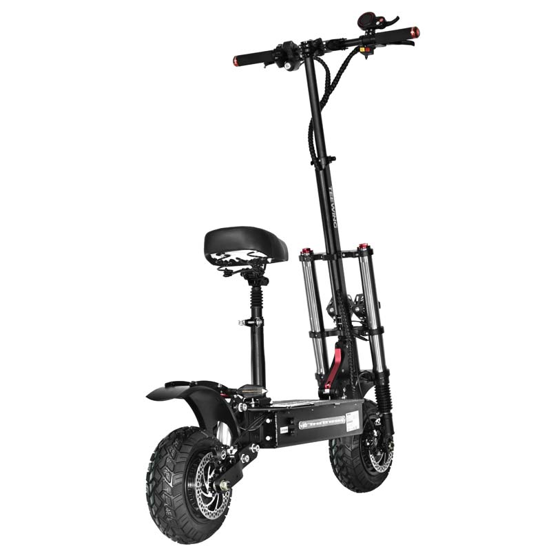 TEEWING X5 rear angle showing the scooter stance