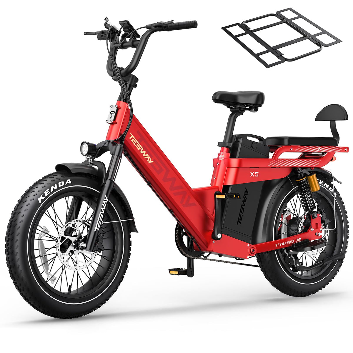 TESWAY X5 Pro Electric Bike Canada – Dual Motor 60Ah Long Range E-Bike image 2